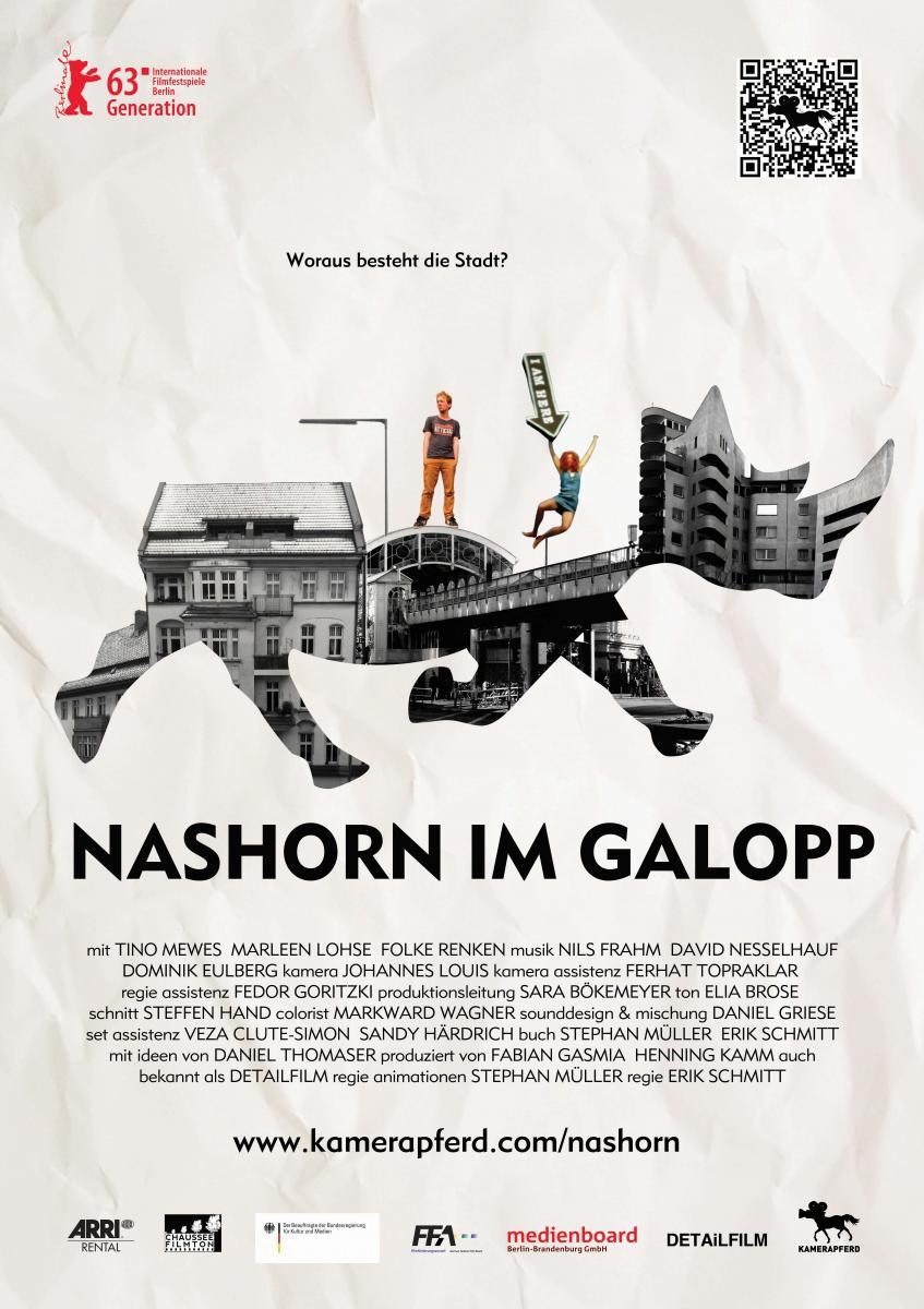 Nashorn im Galopp (S)