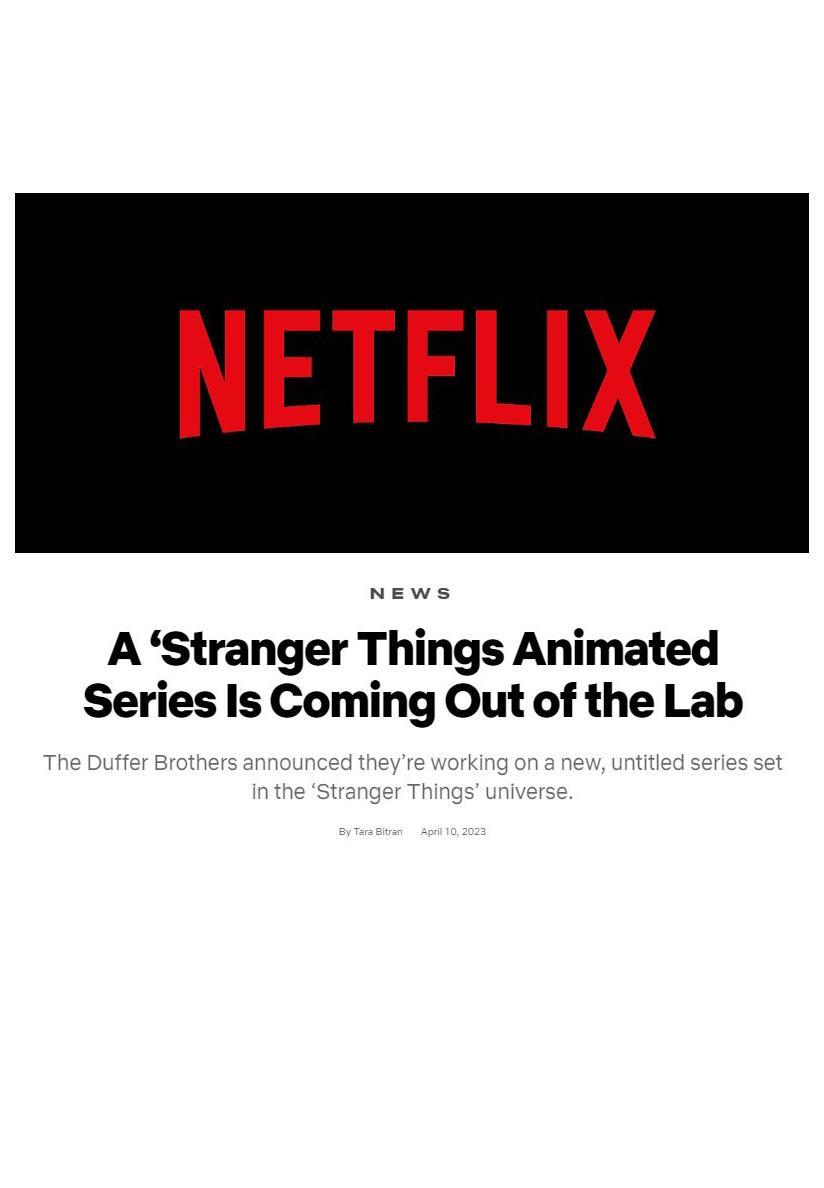 Stranger Things Animation Series (TV Series)