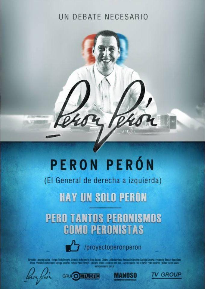 Peron Perón, el general de derecha a izquierda