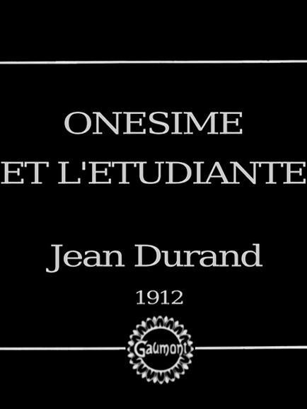 Onésime et l'étudiante (C)