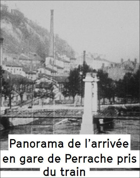 Panorama de l'arrivée en gare de Perrache pris du train (C)
