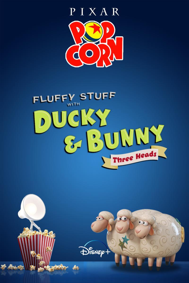 Pixar Popcorn: Fluffy Stuff with Ducky and Bunny: Three Heads (S)