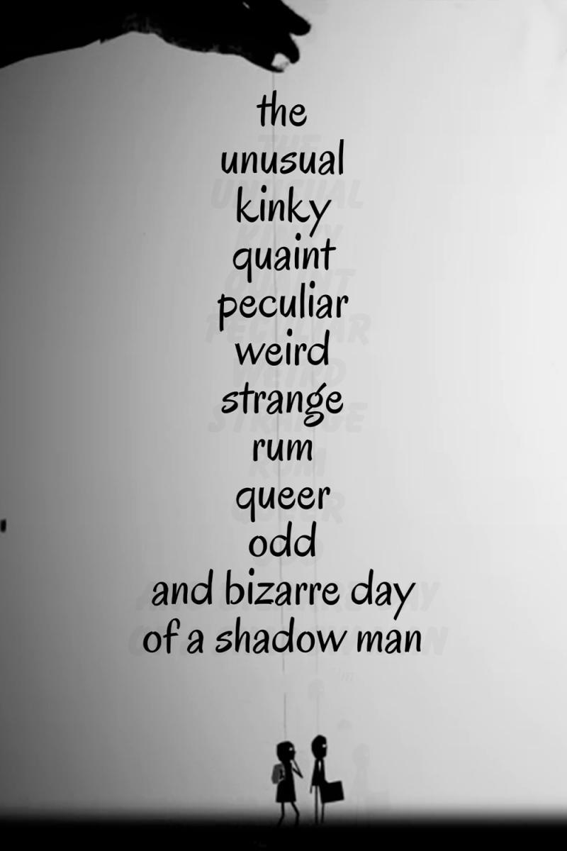 The Unusual Kinky Quaint Peculiar Weird Strange Rum Queer Odd and Bizarre Day of a Shadow Man (C)