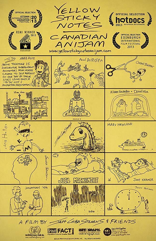 Yellow Sticky Notes: Canadian Anijam (S)