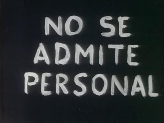 No se admite personal (S)