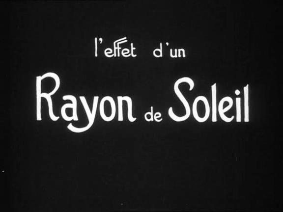 Un rayon de soleil