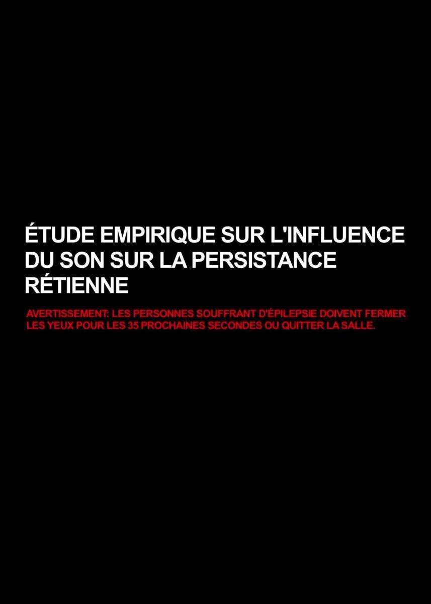 Etude empirique sur l'influence du son sur la persistence rétinienne (C)